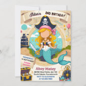 Meisje Schip Kinder Cool Flag Boat Pirate 2e Verja Kaart (Voorkant)