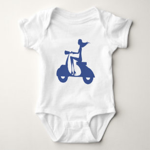 Meisje Scooter blauw Romper