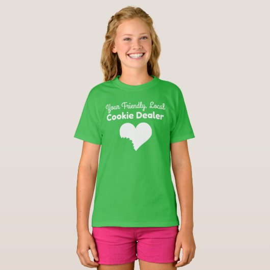 Meisje Scout Cookie Seller Shirt (Voorkant volledig)