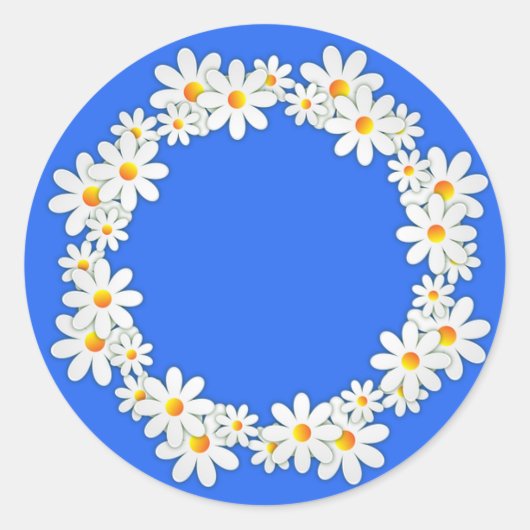 Meisje Scout Daisy Ronde Sticker (Voorkant)