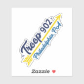 Meisje Scout Troop Vinyl Sticker (Vel)