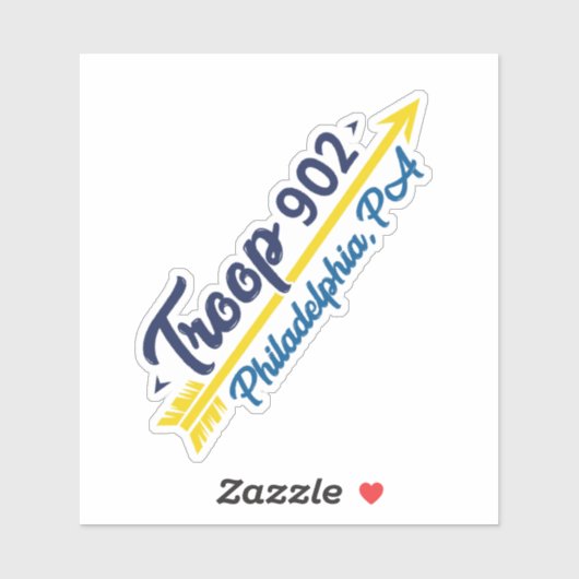 Meisje Scout Troop Vinyl Sticker (Vel)