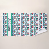 Meisje scouting in hart scouts handdoek (Badhanddoek)