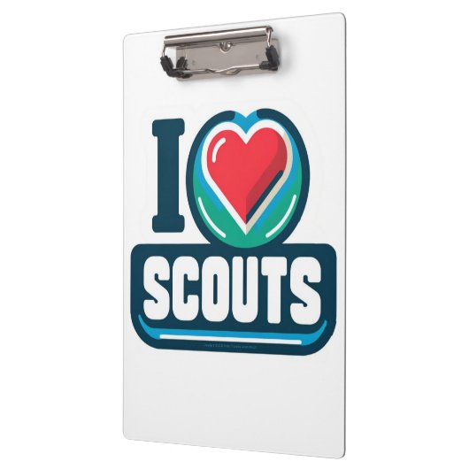 Meisje scouting in hart scouts klembord (Links)