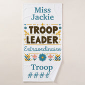 Meisje Scouting Troop Leader Buitengewone Handdoek (Badhanddoek)