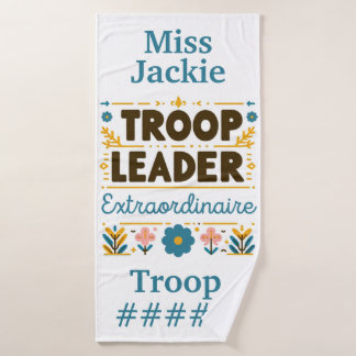 Meisje Scouting Troop Leader Buitengewone Handdoek