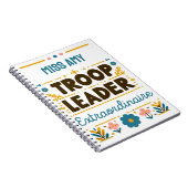 Meisje Scouting Troop Leader Buitengewoon Journaal Notitieboek (Rechterzijde)