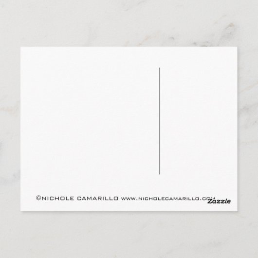 "Meisje" serie Briefkaart (Achterkant)