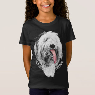 Meisje Sheepdog Puppy Dog T-shirts en geschenken