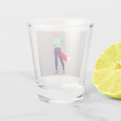 meisje shot glas (Achterkant)