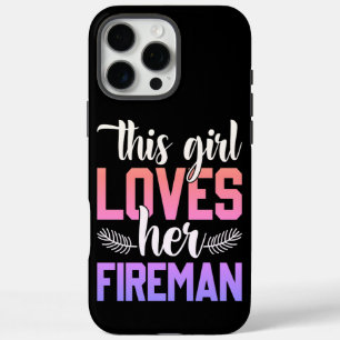 Meisje shows liefde voor haar brandweerman partner iPhone 16 pro max hoesje