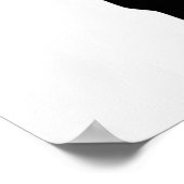 Meisje Silhouet Schilderachtig Zwart & Wit Moderne Poster (Hoek)