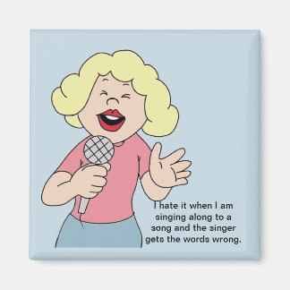 Meisje Singer Magneet