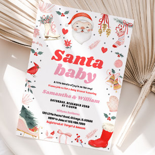 Meisje Sinterklaas Baby Baby Shower Kaart