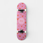 Meisje Skateboard Monogram en Naam (Voorkant)