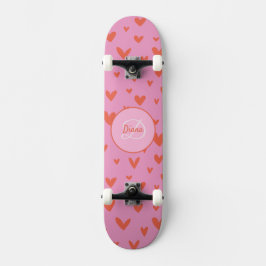 Meisje Skateboard Monogram en Naam