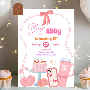 Meisje Slay Esthetische Coquette Tween Feest Uitno Kaart