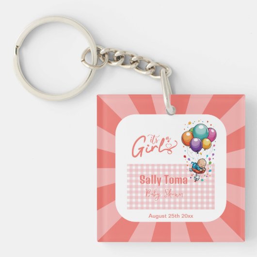 meisje sleutelhanger (voorkant)