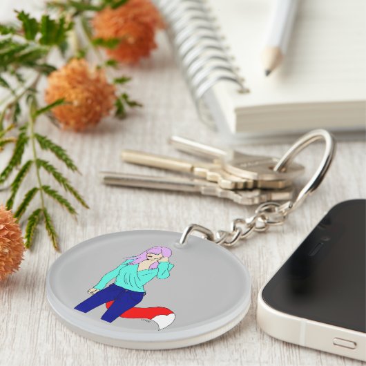 meisje sleutelhanger (Voorkant Rechts)