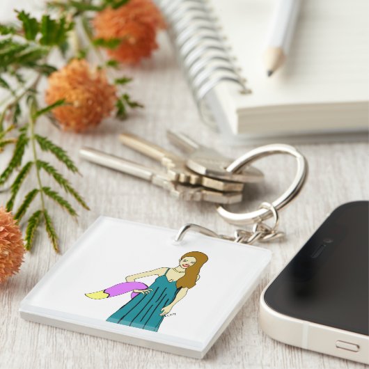 meisje sleutelhanger (Voorkant Rechts)