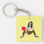 meisje sleutelhanger (voorkant)