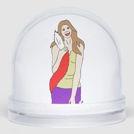 meisje sneeuwbol (Voorkant)