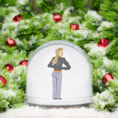 meisje sneeuwbol (Kerstmis)