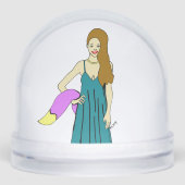 meisje sneeuwbol (Voorkant)