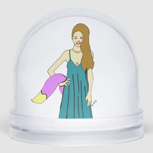 meisje sneeuwbol (Voorkant)