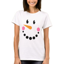 Meisje Snowman T-shirt (Design 1)