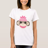 meisje sock aap t-shirt (Voorkant)