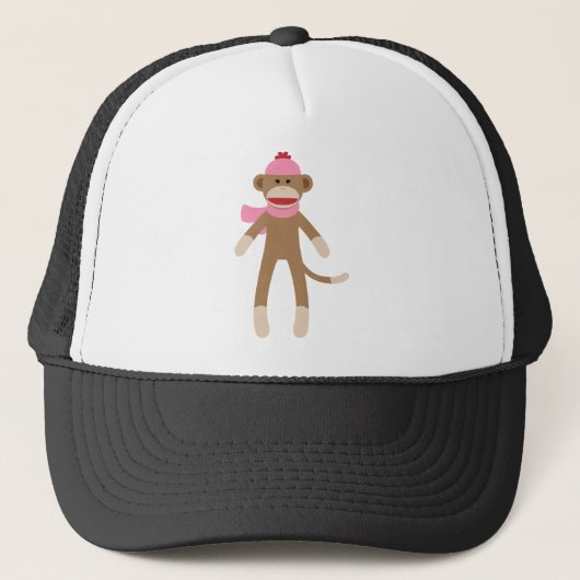meisje sock aap trucker pet (Voorkant)