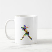 Meisje Softbal Speler Koffiemok (Links)
