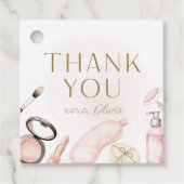 Meisje Spa Party Dank u Label (Voorkant)