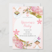 Meisje Spa Party Uitnodiging (Voorkant)