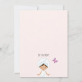 Meisje Spa Party Uitnodiging (Achterkant)