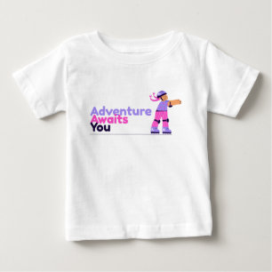 Meisje Spelen met Schaatsen Paarse