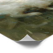 Meisje spelen met witte konijntjes met Pasen Poster (Hoek)