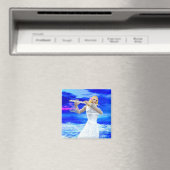 Meisje-spelflute Magneet (Insitu (Vaatwasser))