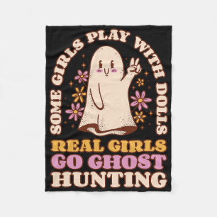 Meisje spookjacht paranormale onderzoeker Ghost R Fleece Deken
