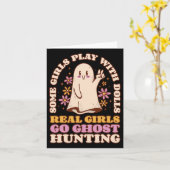 Meisje spookjacht paranormale onderzoeker Ghost R Kaart (Gele Bloem)