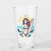Meisje Sport & Surfen Glas (Achterkant)