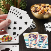 Meisje Sport & Surfen Pokerkaarten (Insitu)