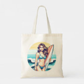 Meisje Sport & Surfen Tote Bag (Achterkant)