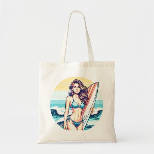 Meisje Sport & Surfen Tote Bag (Voorkant)