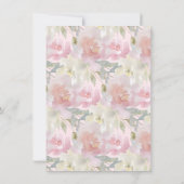 Meisje Sprinkle Baby shower Waterverf Folie Ballon Kaart (Achterkant)