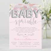 Meisje Sprinkle Baby shower Waterverf Folie Ballon Kaart