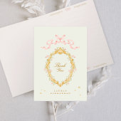 Meisje Sprookjesprinses Sterren Boog Roze Baby sho Bedankkaart