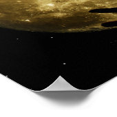 Meisje staren naar de maan poster (Hoek)