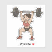 Meisje sterk! sticker (Vel)